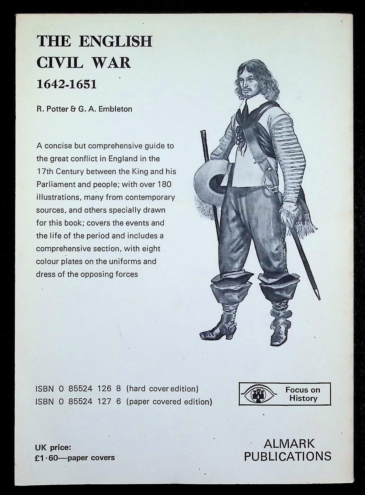 The English Civil War 1642-1651 by Potter & Embleton: 1973 First Ed Softcover Trade PB