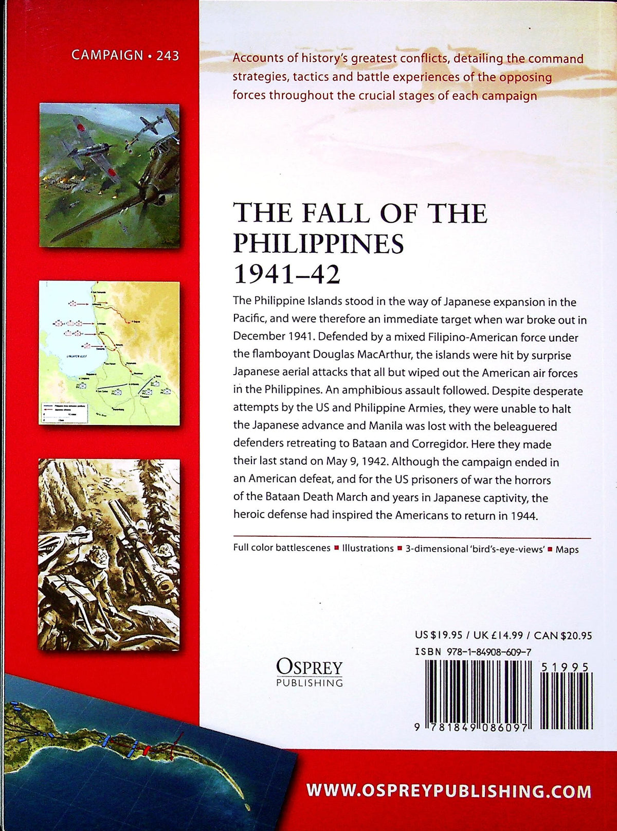 The Fall of the Philippines 1941-2 by C.Chun: Osprey Campaign Series