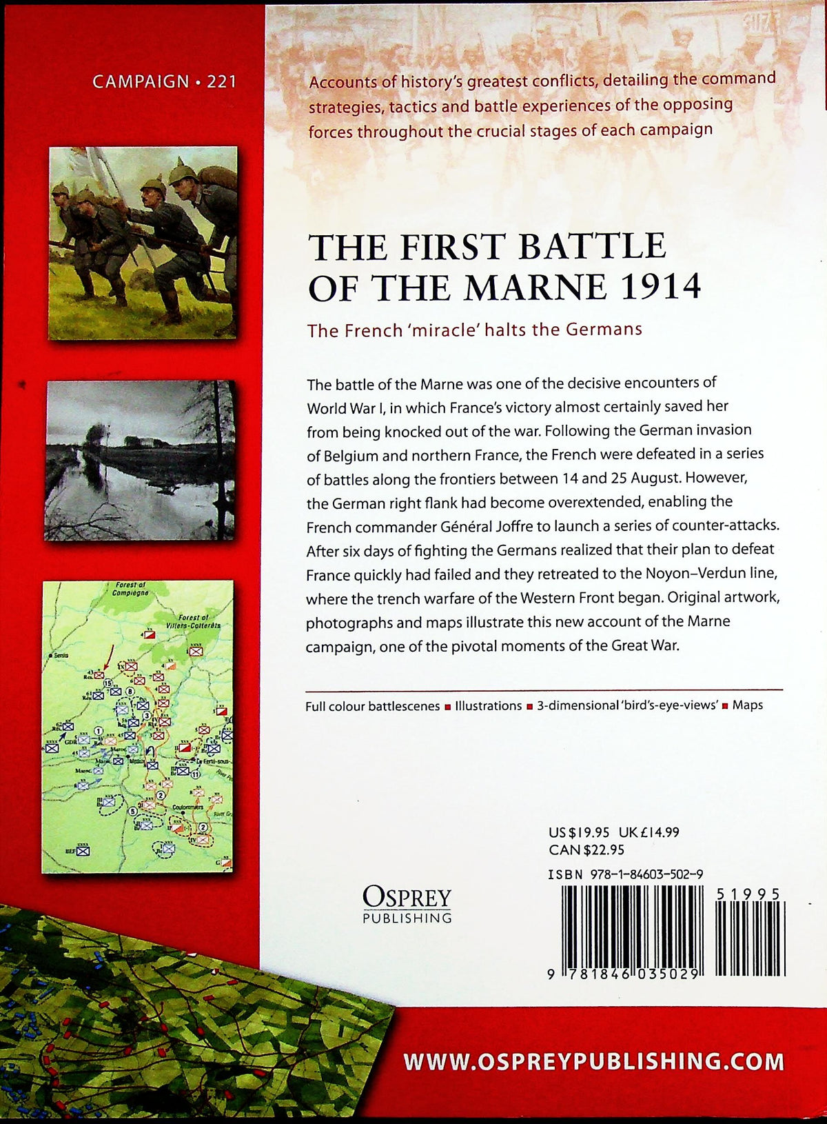 The First Battle of the Marne 1914, a French 'miracle' by I.Sumner: Osprey Campaign Series
