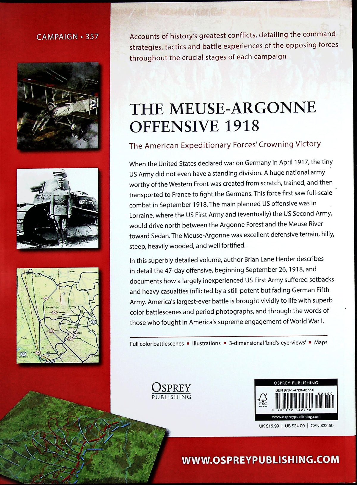 The Meuse-Argonne Offensive 1918, AEF's crowning victory: Osprey Campaign Series