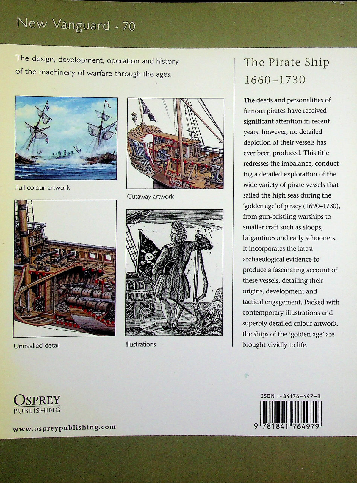 The Pirate Ship 1660–1730: NEW Osprey New Vanguard