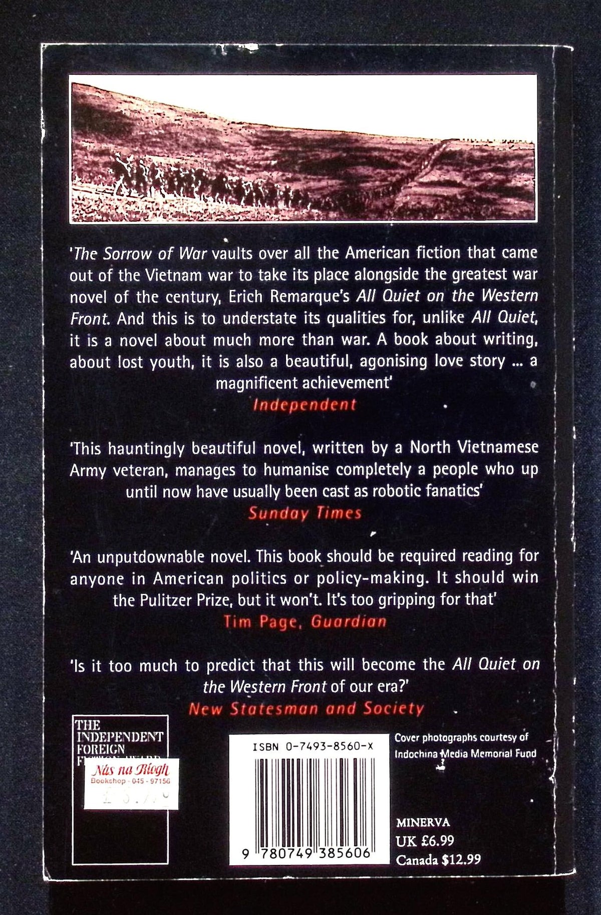 The Sorrow of War by Bao Ninh: 1996 Paperback