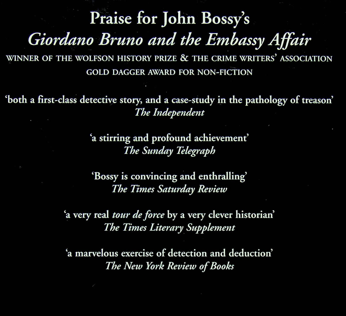 Under The Molehill - An Elizabethan Spy Story by John Bossy: NEW 2001 Hardback