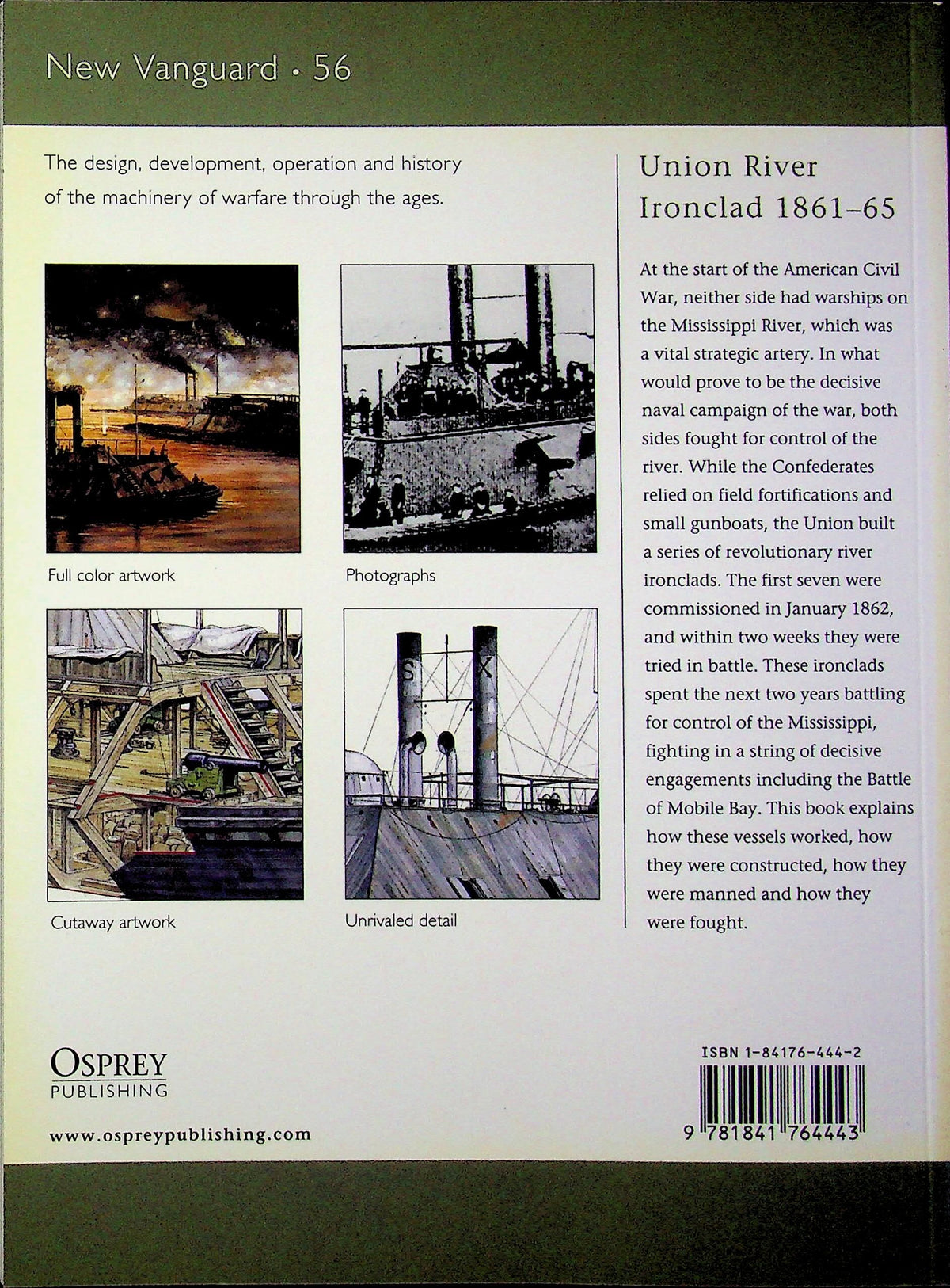 Union River Ironclad 1861–65 by A.Konstam: NEW Osprey New Vanguard