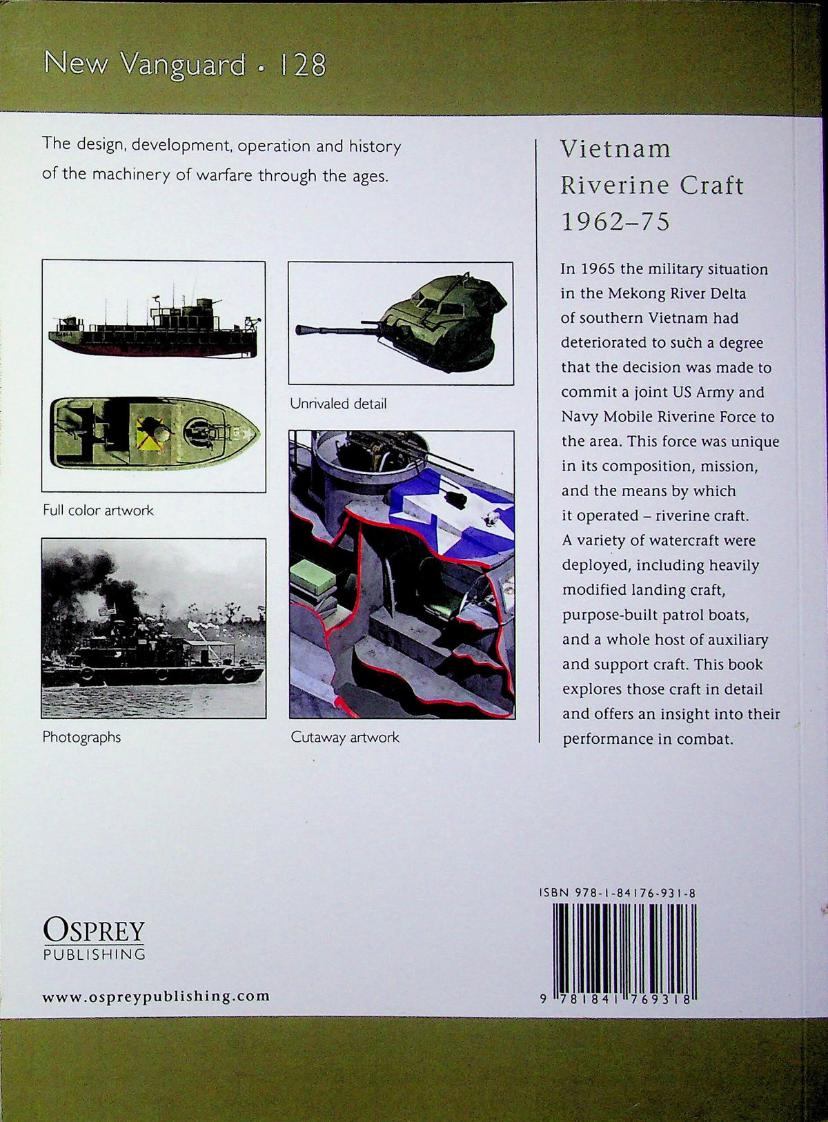 Vietnam Riverine Craft 1962–75 by GL Rottman: NEW Osprey New Vanguard