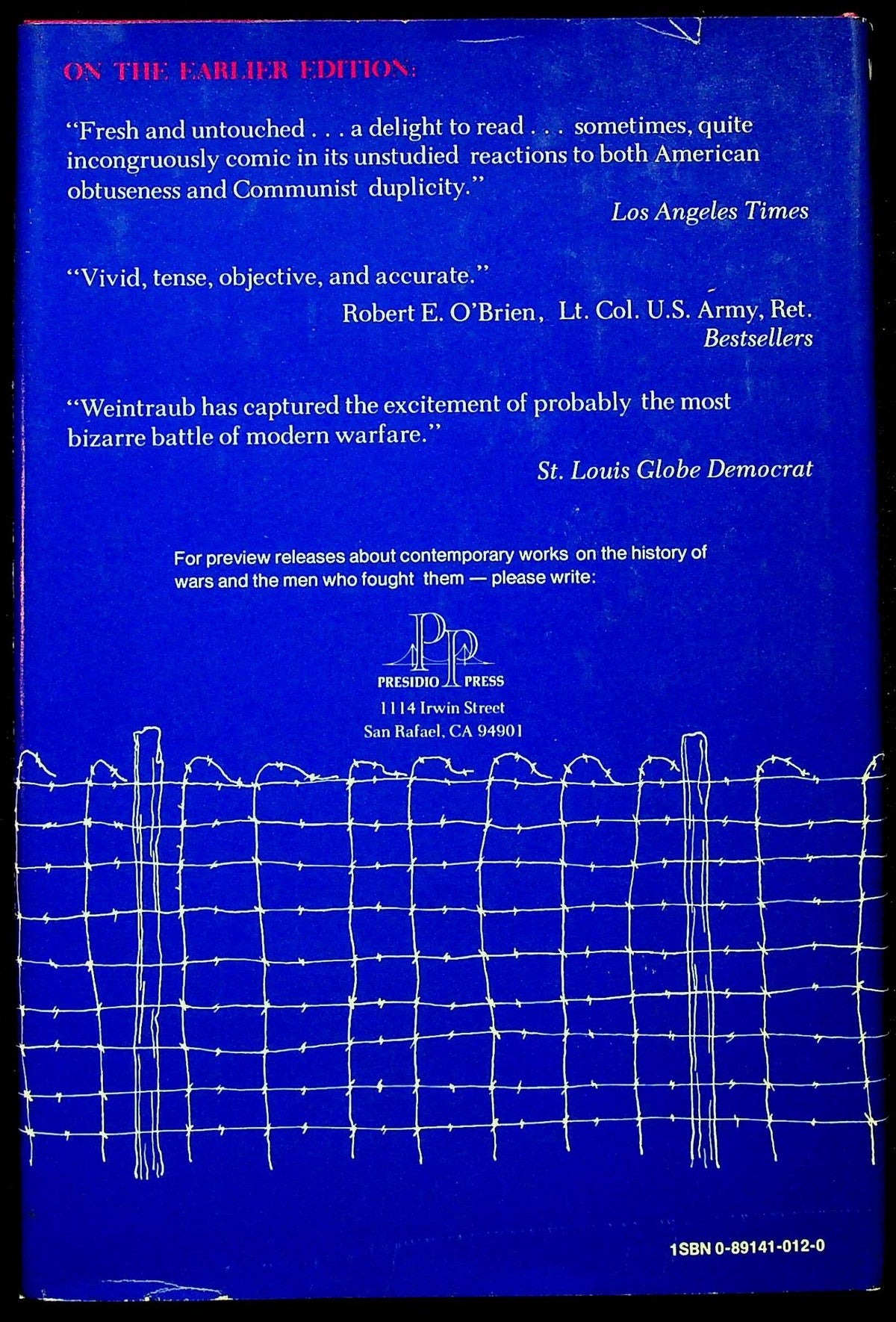 War in the Wards by Stanley Weintraub: NEW 1976 Revised First Edition Hardback