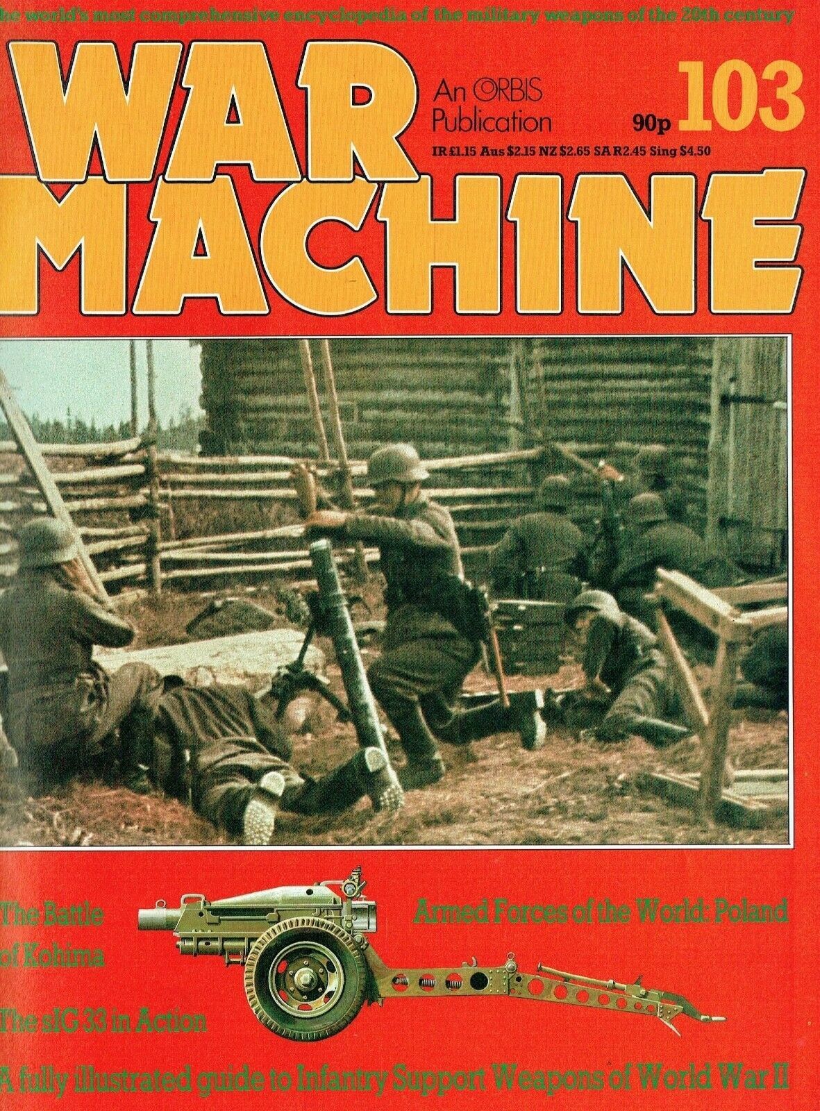 War Machine #103: WWII Infantry Support Weapons/ 15-cm SIG 33 Howitzer/ Download