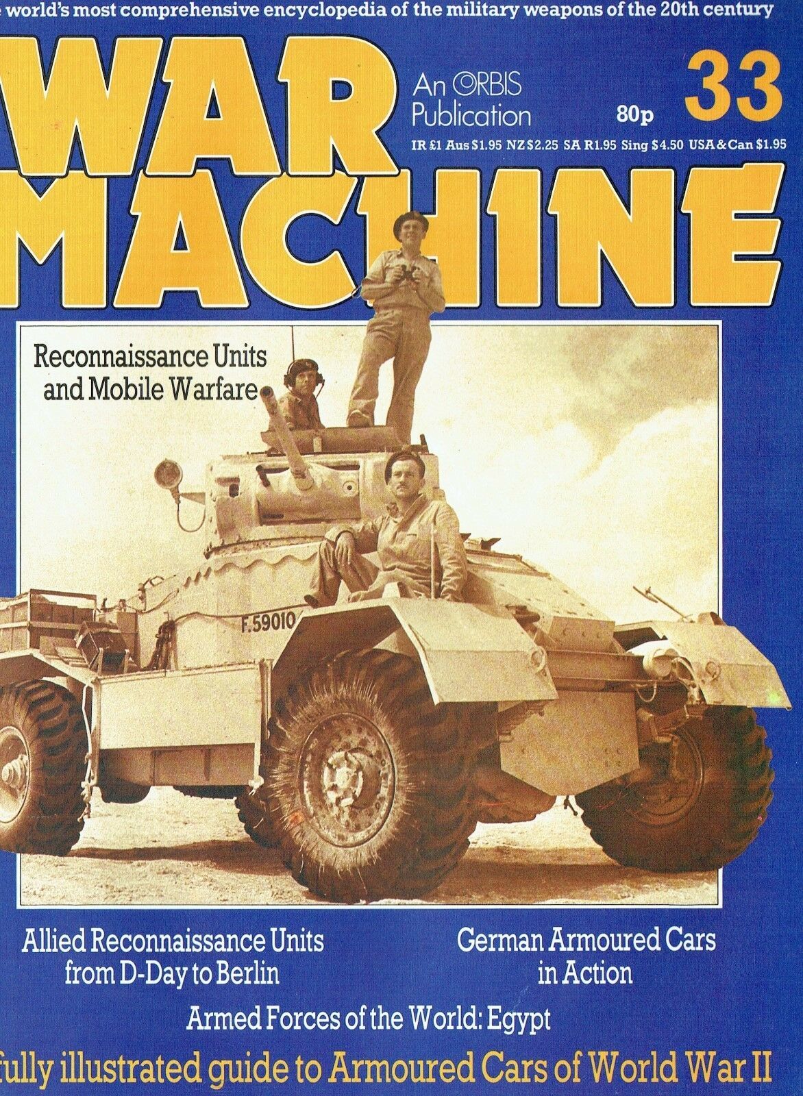 WAR MACHINE #33: RECON UNITS/ WWII ARMOURED CARS/ EGYPT/ DOWNLOAD