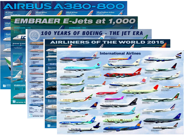 12 Pages of Airliner Colours: Embraer. Airbus, Boeing, Best of 2102/16-Download
