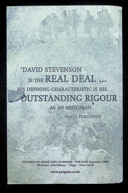 1914-1918 The History of The First World War by Stevenson: NEW 2004 Reviewers Copy SB