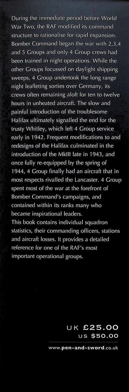 4 Group Bomber Command by Chris Ward: NEW 2012 First Edition Hardback