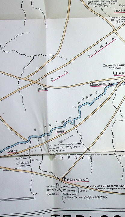 A Collection of State Papers Relative to the War against France c/w Large Waterloo Map