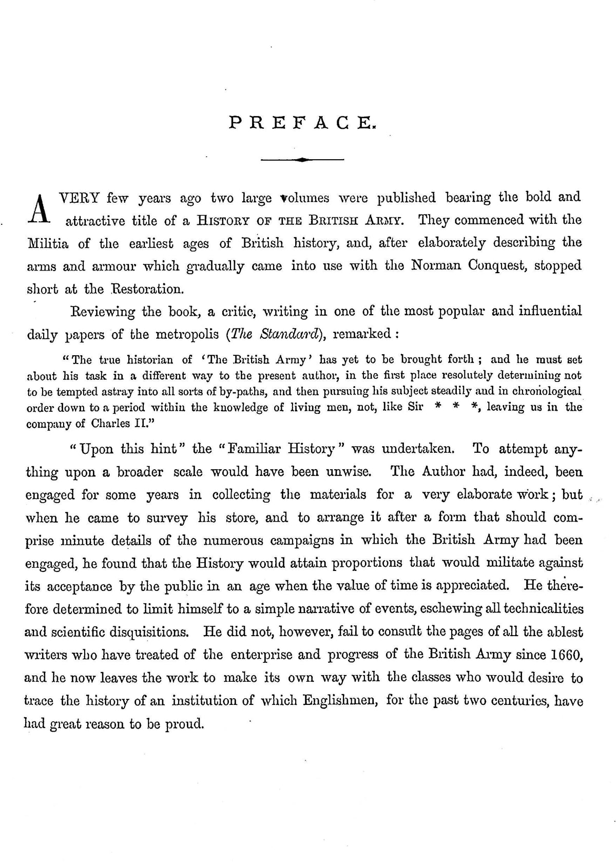 A Familiar History of the British Army from 1660 to the Present Time by JH Stocqueler/1871