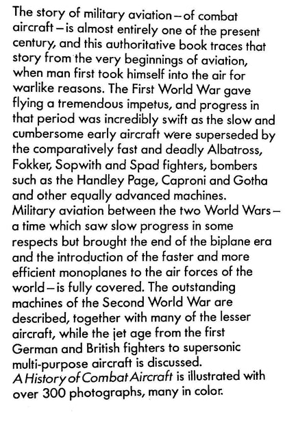 A History of Combat Aircraft by Chris Ellis: 1979 First Edition Large Format