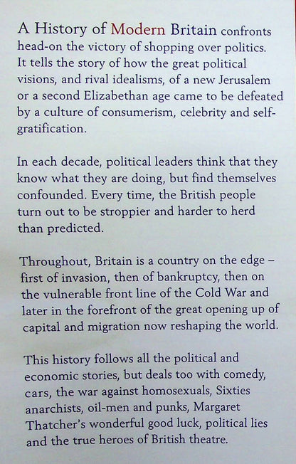 A History of Modern Britain by Andrew Marr: 2007 First Edition