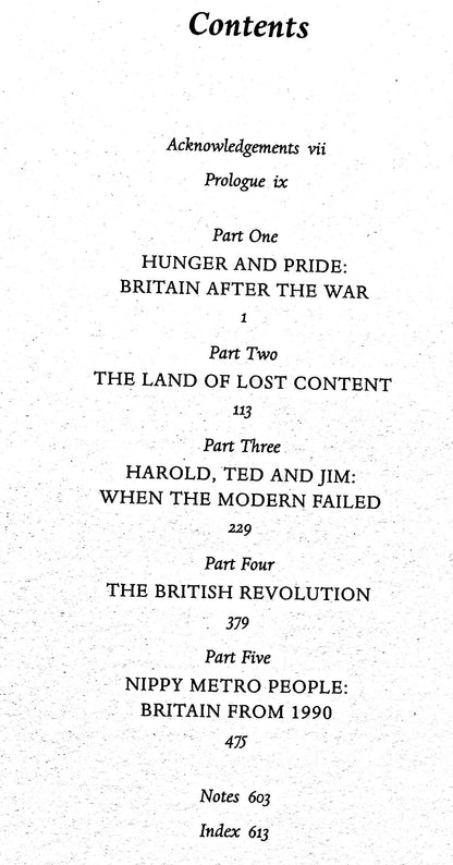 A History of Modern Britain by Andrew Marr: 2007 First Edition