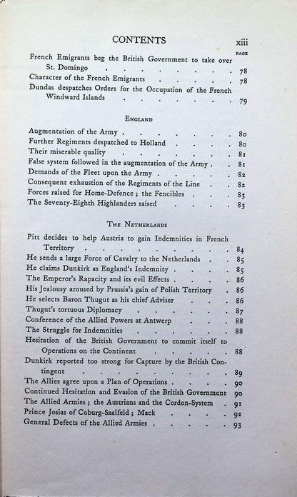 A History of The British Army, V. 4 Part 1 by JW Fortescue: 1906 Hardback
