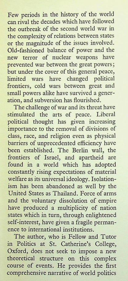 A HISTORY OF WAR AND PEACE 1939-1965