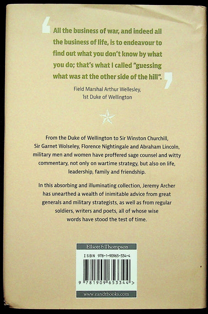 A Military Miscellany - Wit and Wisdom from the Armed Forces ed.Jeremy Archer: 2013 1st HB