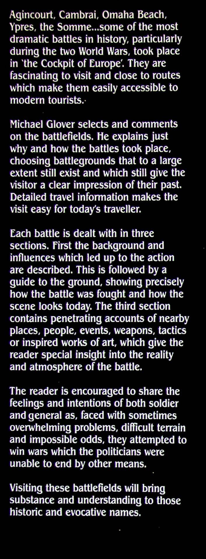 A New Guide to the Battlefields of Northern France and the Low Countries by Michael Glover