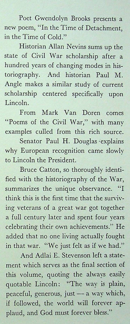 A Portion of the Field - The Centennial of the Burial of Lincoln: 1967 NEW First Edition