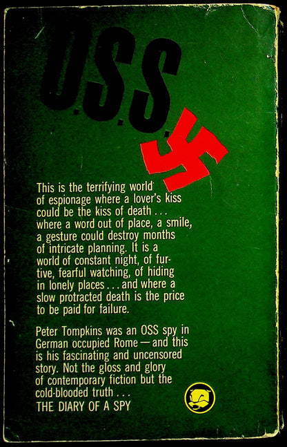 A Spy in Rome by Peter Tompkins: A Dramatic Wartime O.S.S. Diary