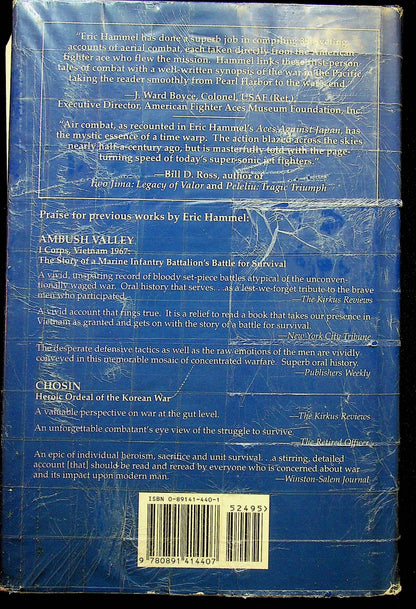 Aces Against Japan; The American Aces Speak Vol.I by Eric Hammel: 1992 1st Ed. Hardback