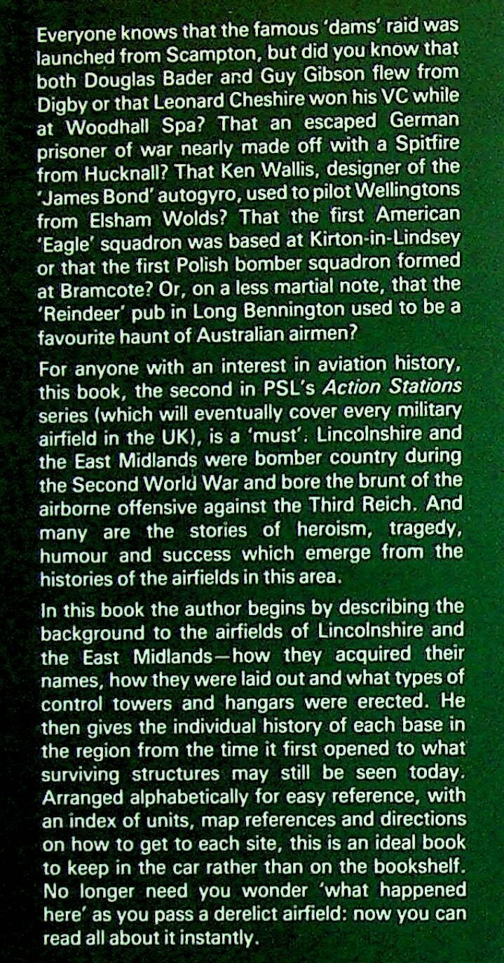 Action Stations #2 Lincolnshire & E.Midlands by Bruce Halpenny: 1984 Reprint Ed. Hardback