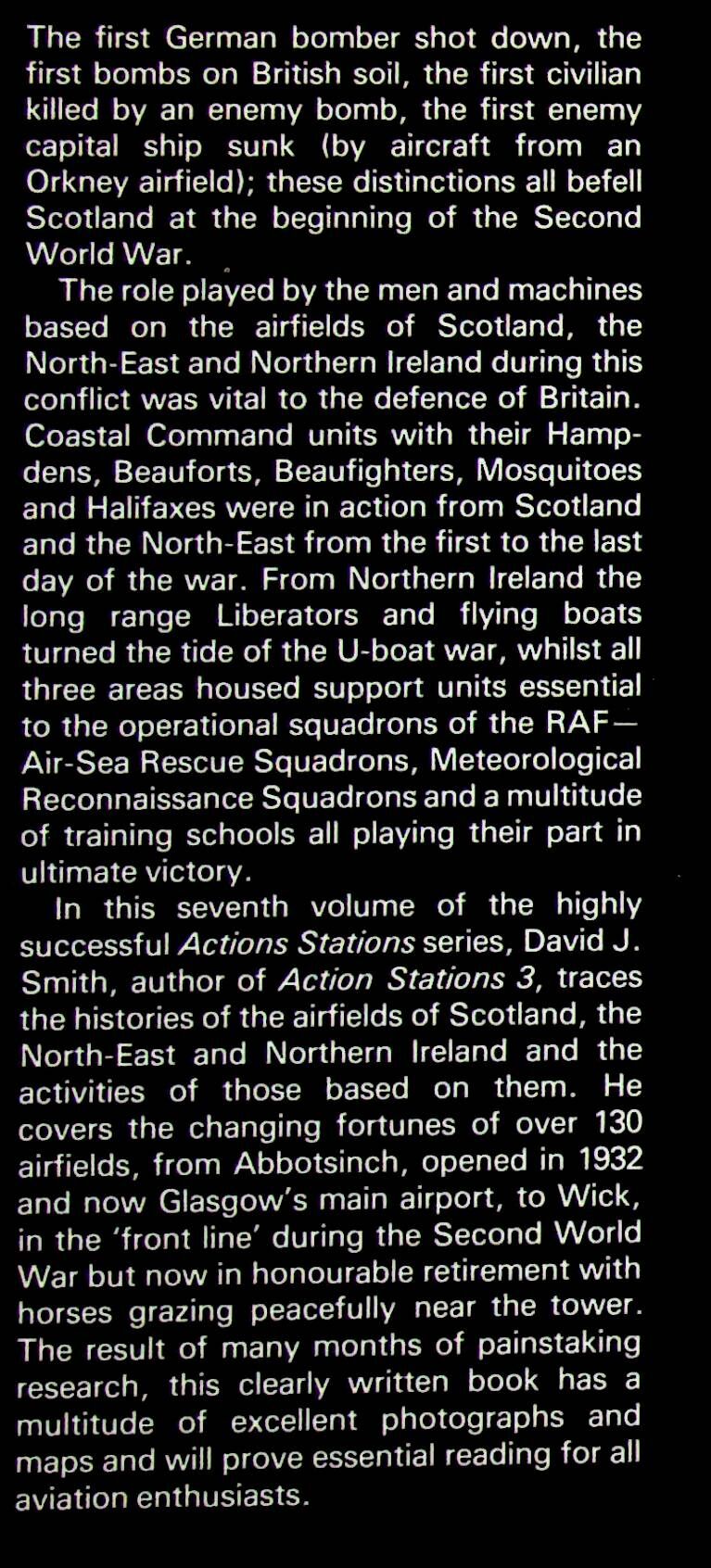 Action Stations #7 Scotland, N.East & N.Ireland by David Smith: 1983 1st Edition Hardback