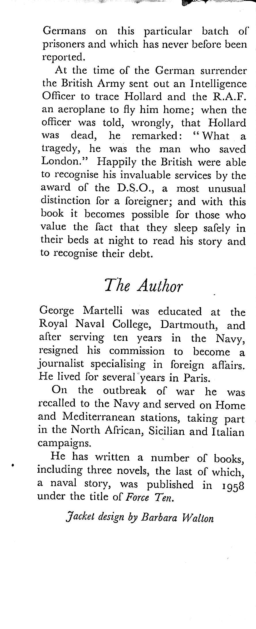 Agent Extraordinary: George Martelli 1960 1st edition hardback