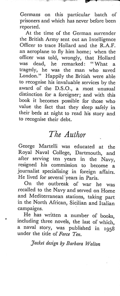 Agent Extraordinary: George Martelli 1960 1st edition hardback