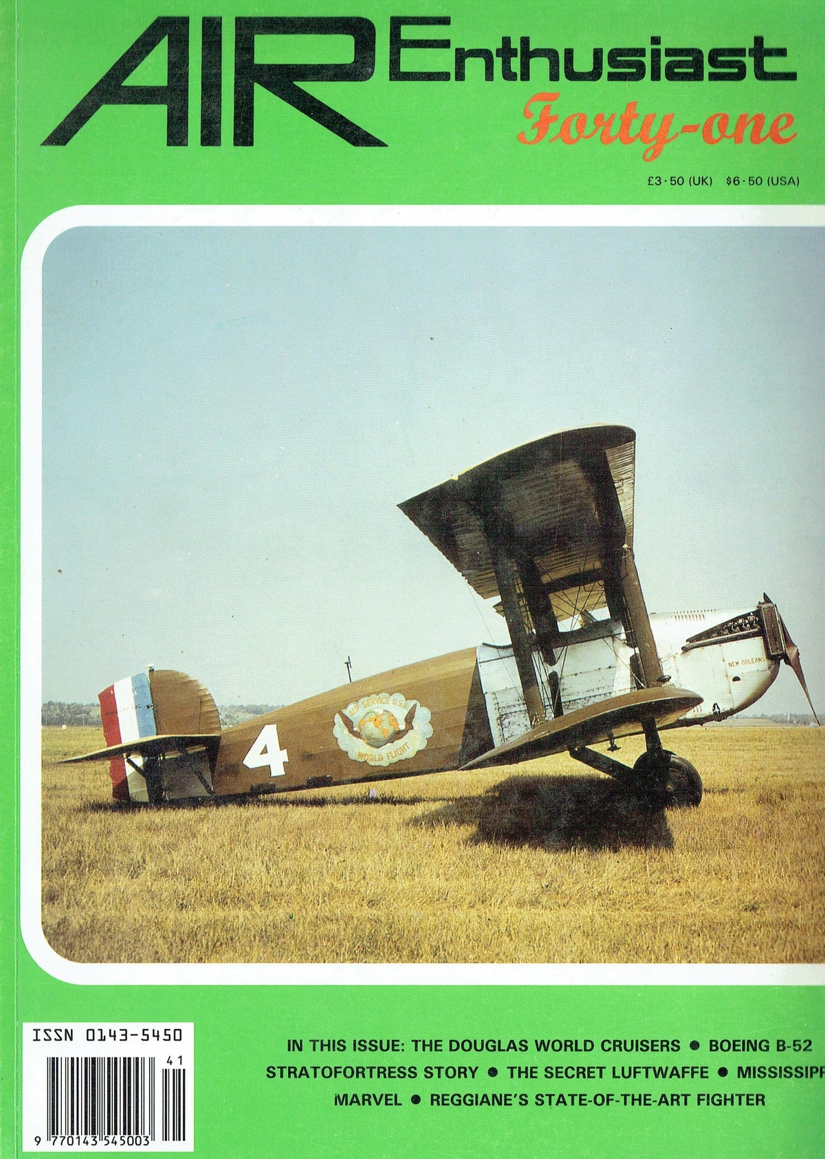 AIR ENTHUSIAST #41 SUMMER 90: DOUGLAS CRUISERS/ STRATOJETS EB-47s/ STORY OF A B-52/ REGGIA