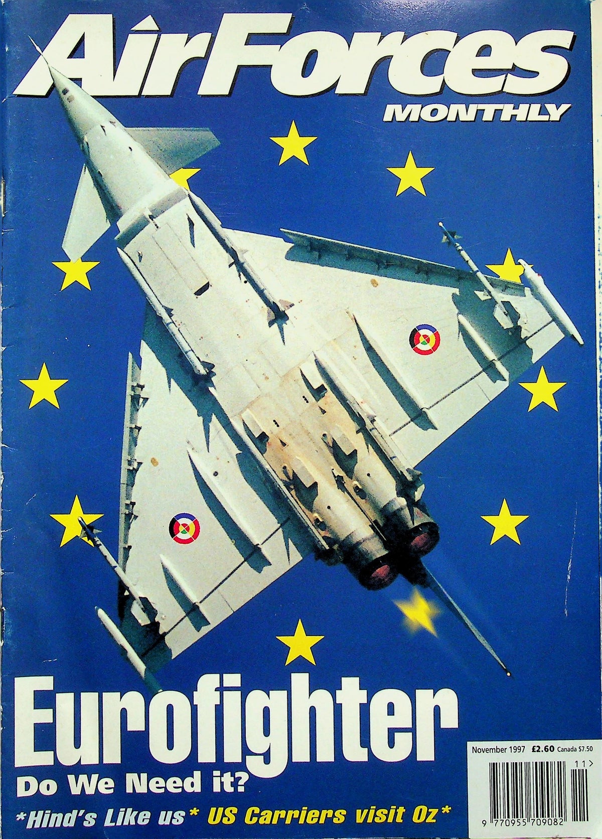 Air Forces Monthly November 1997: Eurofighter, Mi-24s, & US Carriers