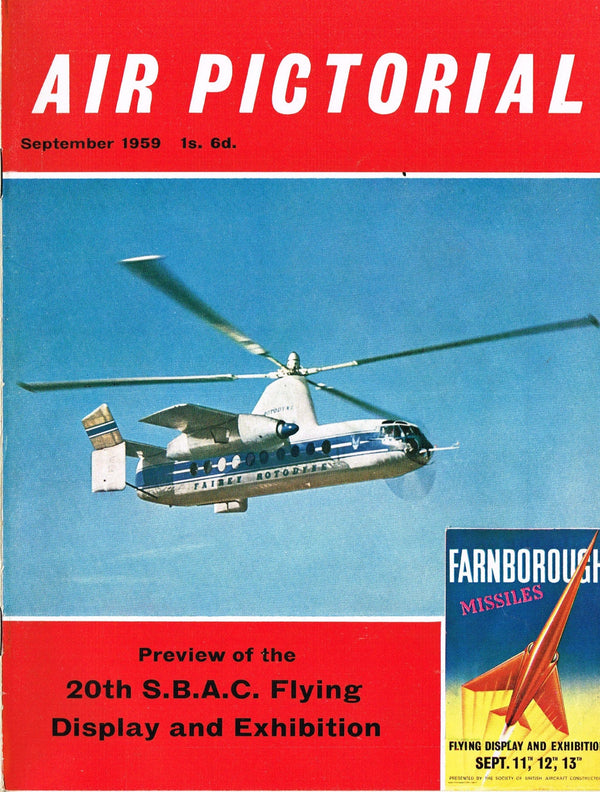 AIR PICTORIAL SEP 59: FARNBOROUGH DIRECTORY/ MITSUBISHI J2M3 RAIDEN/ PIPER TRI-PACER AIR T