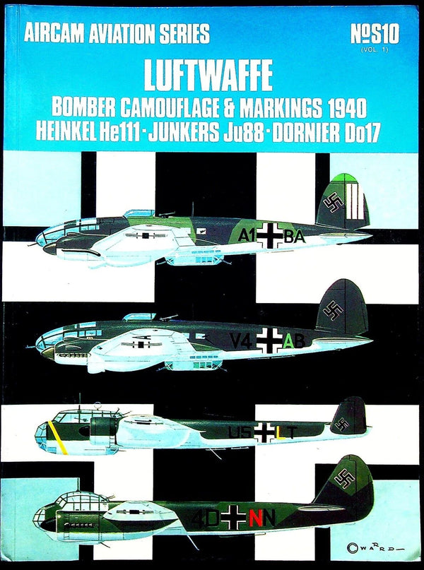 Aircam Aviation Series #.S10 Vol.1; Luftwaffe Bomber Camouflage & Markings; 1971 SB