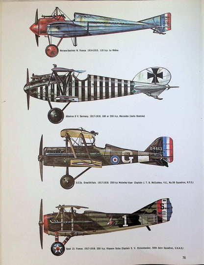 Aircraft and Flyers of the First World War: 1974 1st edition hardback