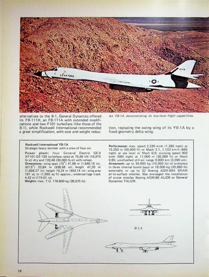 Aircraft of the U.S.A.F.: 1978 1st Edition hardback plus dust jacket