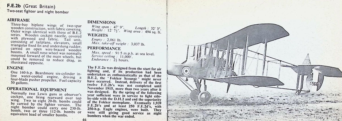 Aircraft of World War I by John WR Taylor: 1963 First Edition Hardback