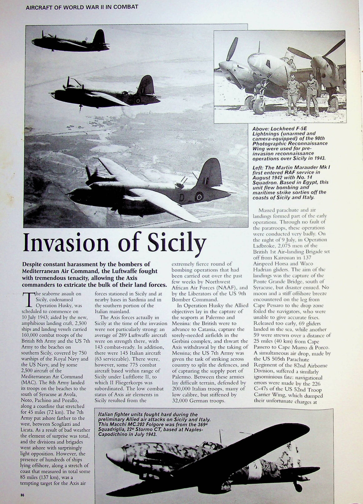 Aircraft of World War II In Combat by Robert Jackson: 2008 1st Ed Softcover Trade Papeback