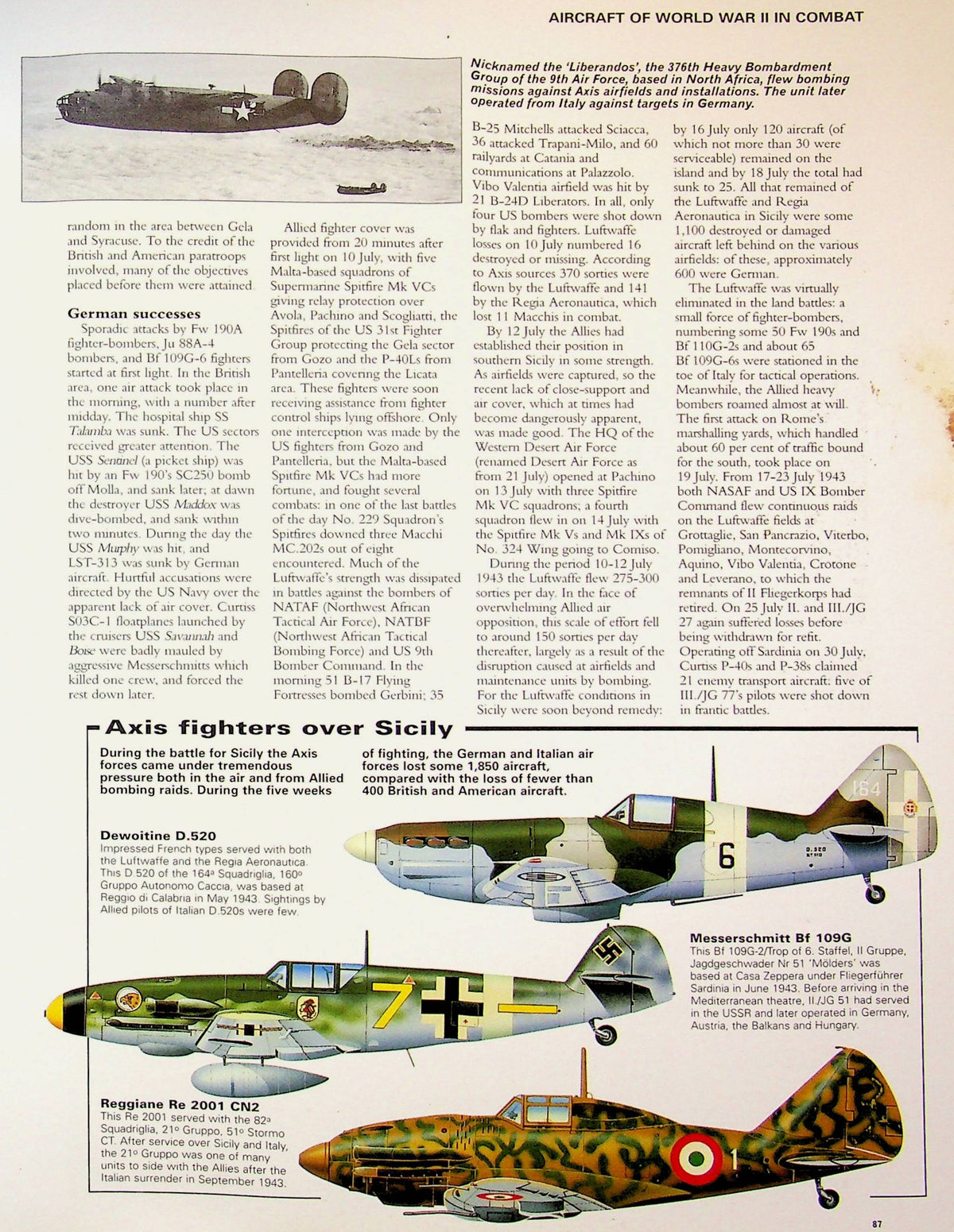Aircraft of World War II In Combat by Robert Jackson: 2008 1st Ed Softcover Trade Papeback