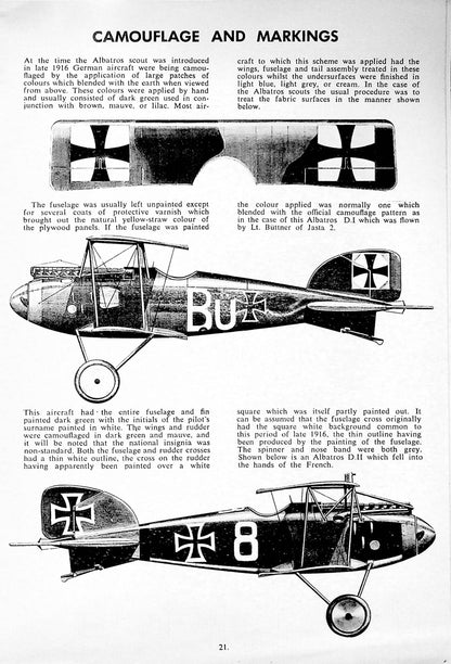 Albatros Scouts Described: 1st Edition of this Kookaburra Tech Publication