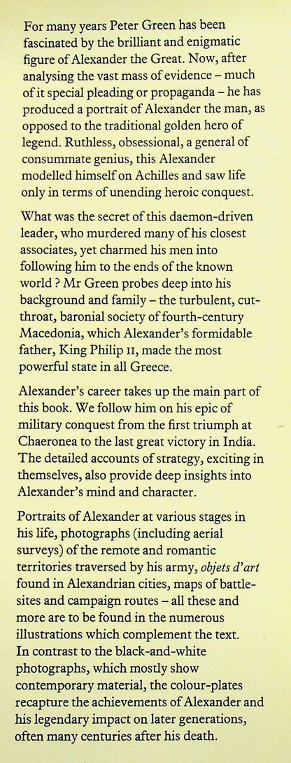 Alexander The Great by Peter Green