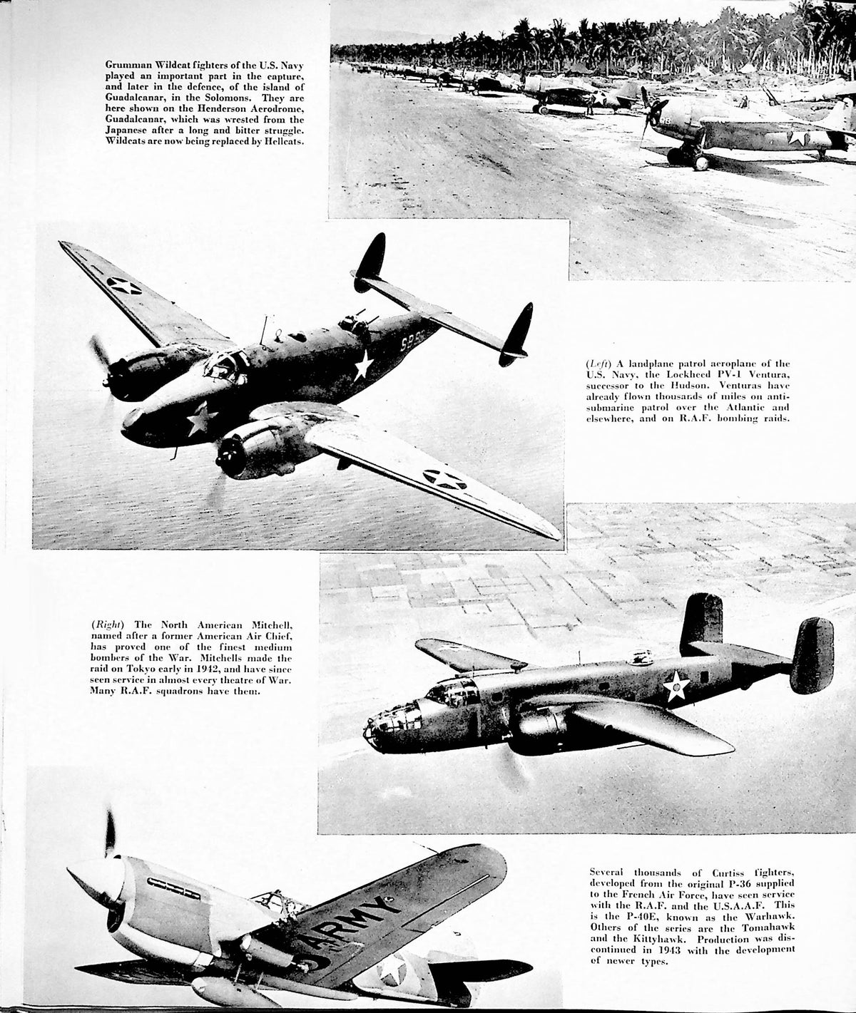 American Warplanes in Action by S.E.Veale: 1944 1st Edition Hardback