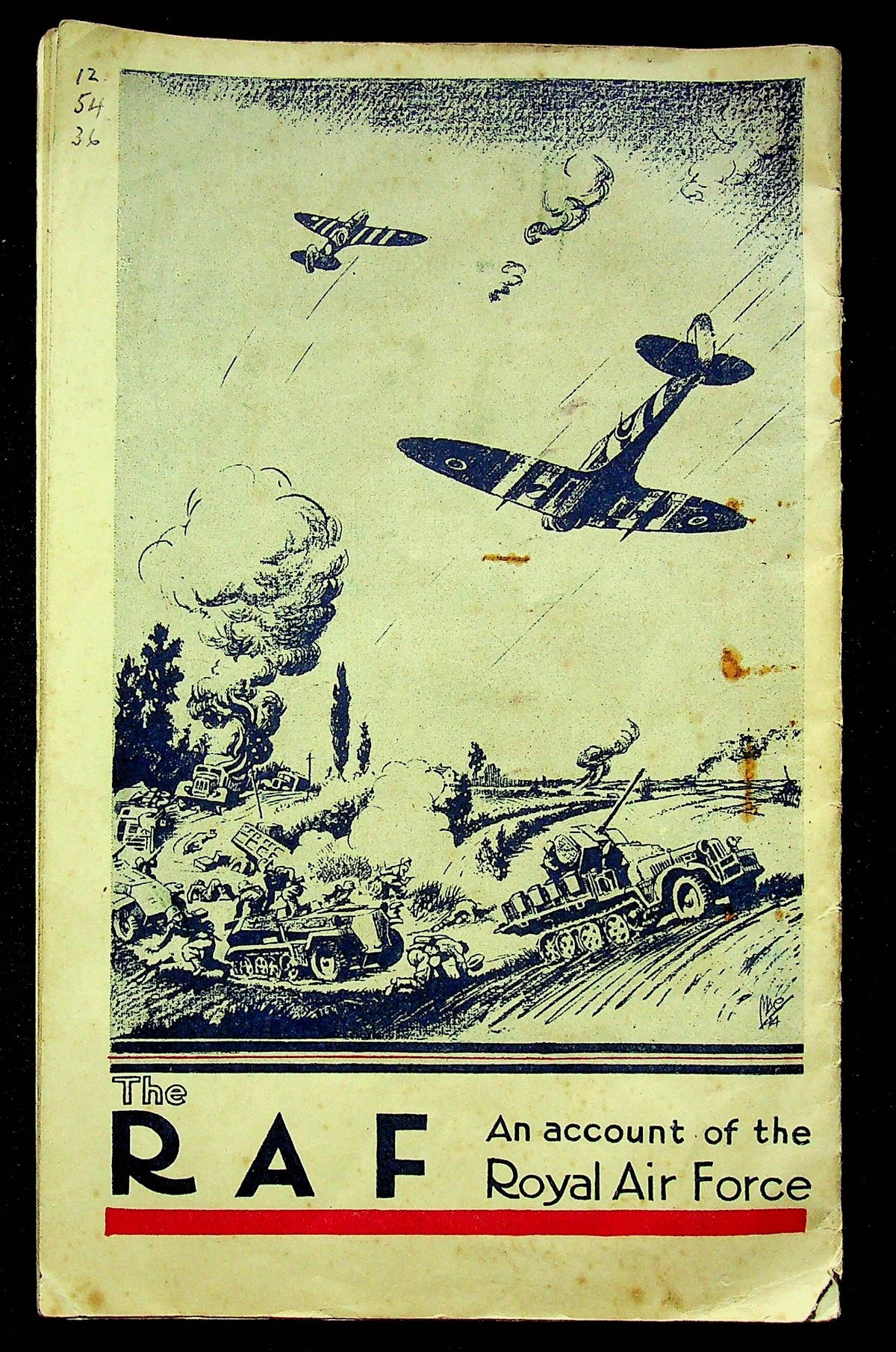 An Account of the RAF by The War Office, October, 1944: Original Pamphlet VG Condition