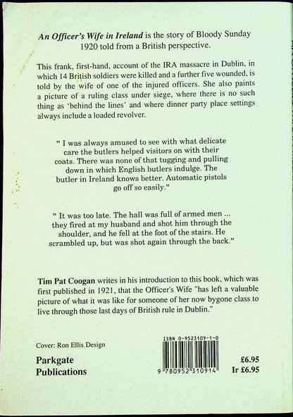 An Officer's Wife in Ireland by C.Woodcock: NEW 1994 Softcover Reprint of 1991 Original
