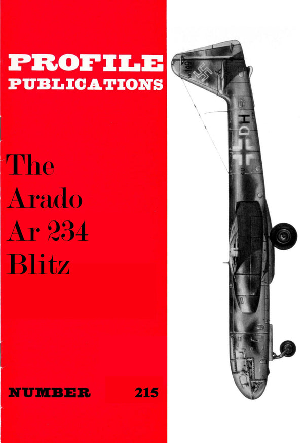 ARADO Ar 234 BLITZ: PROFILE #215/ DOWNLOAD/ 8 ADDED PAGES incl LARGE CUTAWAY