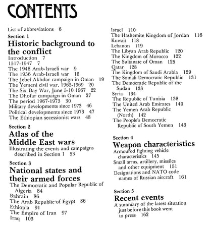 Armies of the Middle East by Otto von Pivka: NEW 1979 Hardback