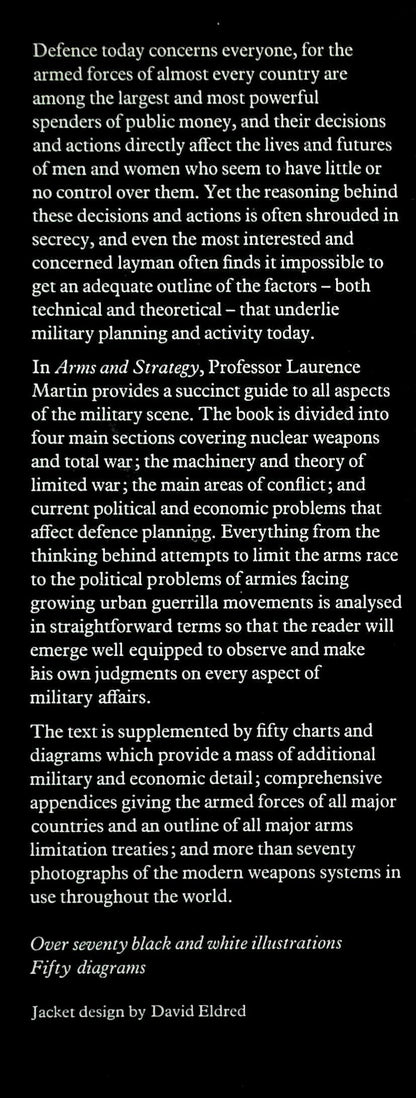 Arms and Strategy; An International Survey of Modern Defence by Martin: SIGNED1973 1st Ed