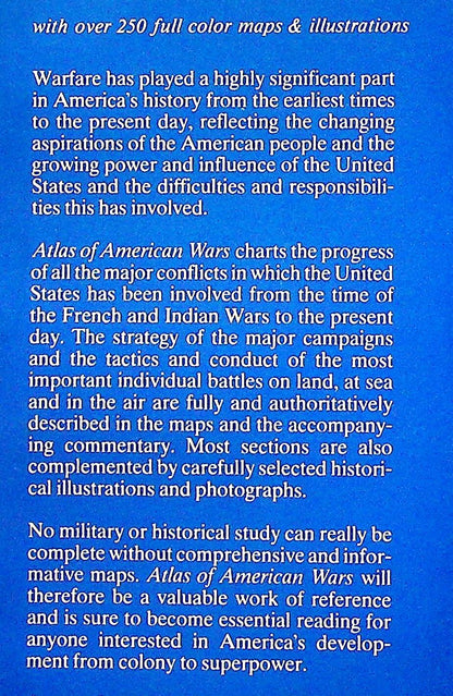 Atlas of American Wars by Richard Natkiel: NEW 1986 1st Edition Hardback