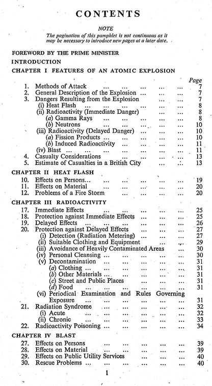 Atomic Warfare: Home Office Manual of Basic Training Vol.II/ 1950 Civil Defence Pamphlet